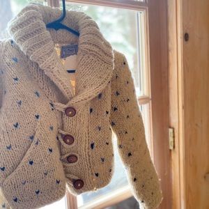 Rare Vintage Nordic Cardigan cropped sweater